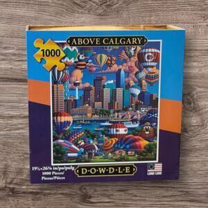 Dowdle Above Calgary 1000 Piece Puzzle Hot Air Balloons New